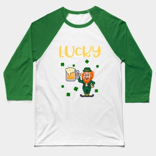 Lucky Leprechaun Baseball T-Shirt